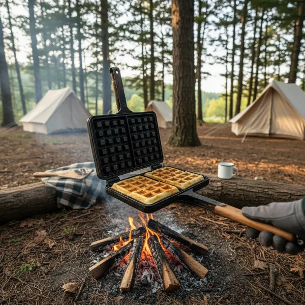 The Ultimate Guide to Cast Iron Waffle Makers for Unforgettable Camping Breakfasts